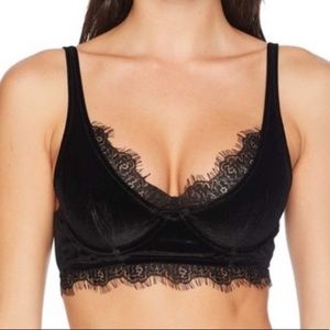 Black Velvet Bra - Free People Intimately